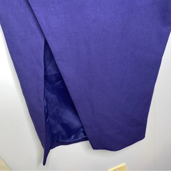 Cinq a Sept Dark Purple Halter Cutout Midi Dress - Picture 9 of 11